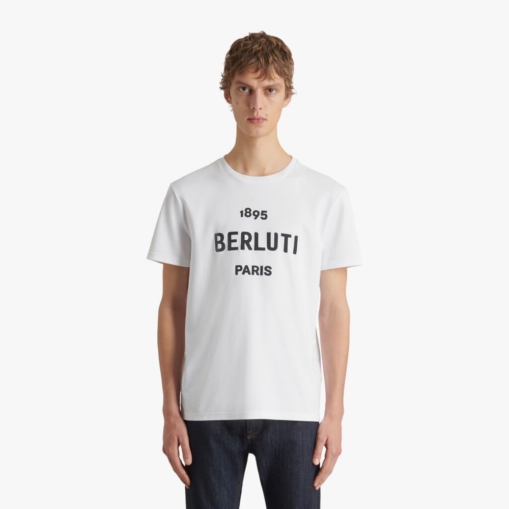 BERLUTI Embroidered Logo T-shirt - Picture 10 of 11